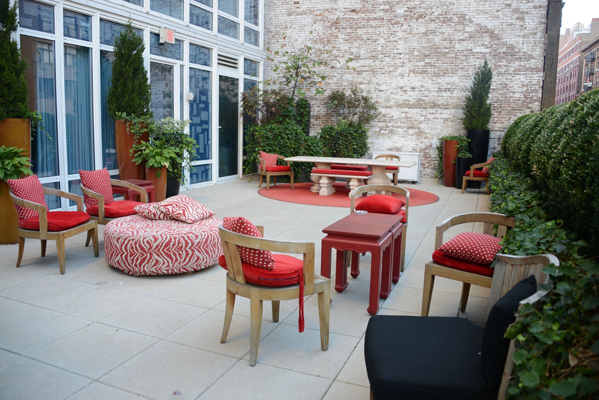 03-3 Outdoor Patio Area Next To Check-in At NoMo SoHo New York City